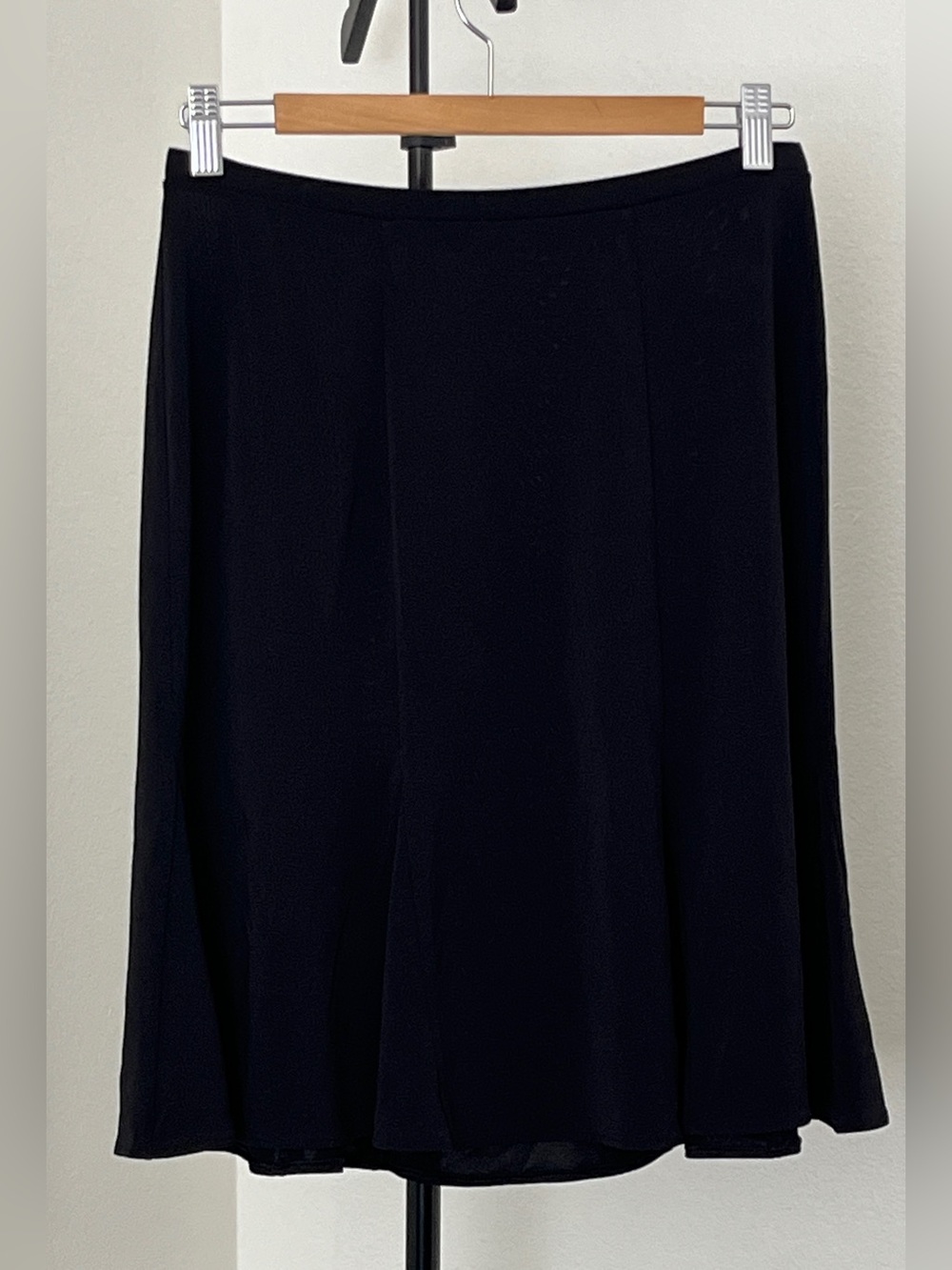 ♥︎ Gap Stretch Black A-Line Flared Skirt Small Elastic Waist | Classic Basic
